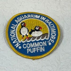 VTG National Aquarium in Baltimore Common Puffin Embroidered Patch Badge 3"